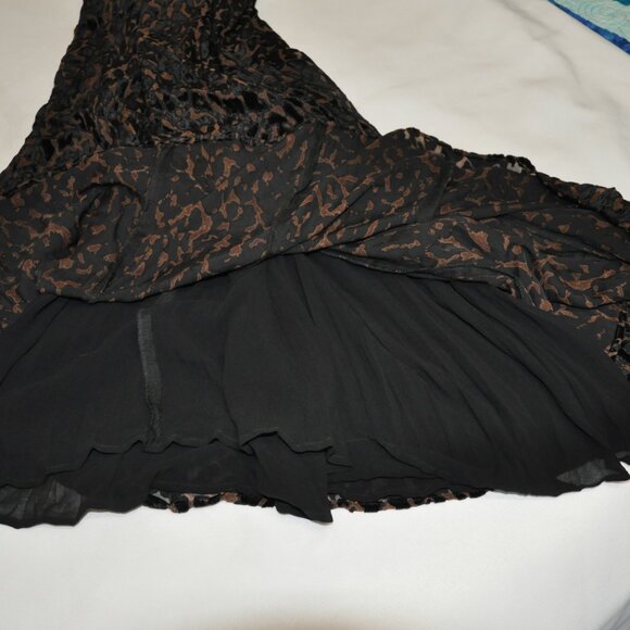 Chico's Leopard Print Maxi Skirt Size 1 (equivalent to size 8) - Black/Brown - Picture 4 of 4